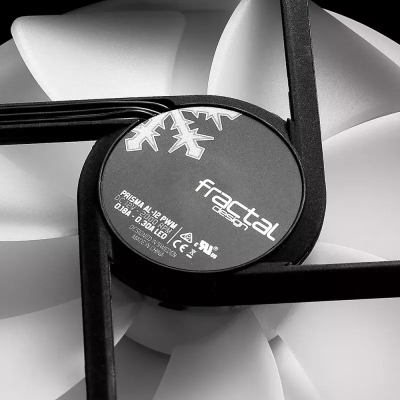 Ventilador Fractal Design Prisma AL-12 12 cm negro blanco