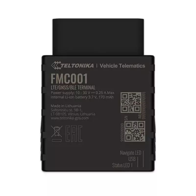Rastreador GPS Teltonika FMC001 coche negro 53g