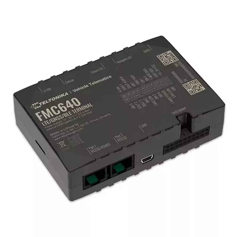 Rastreador GPS Teltonika FMC640 coche negro
