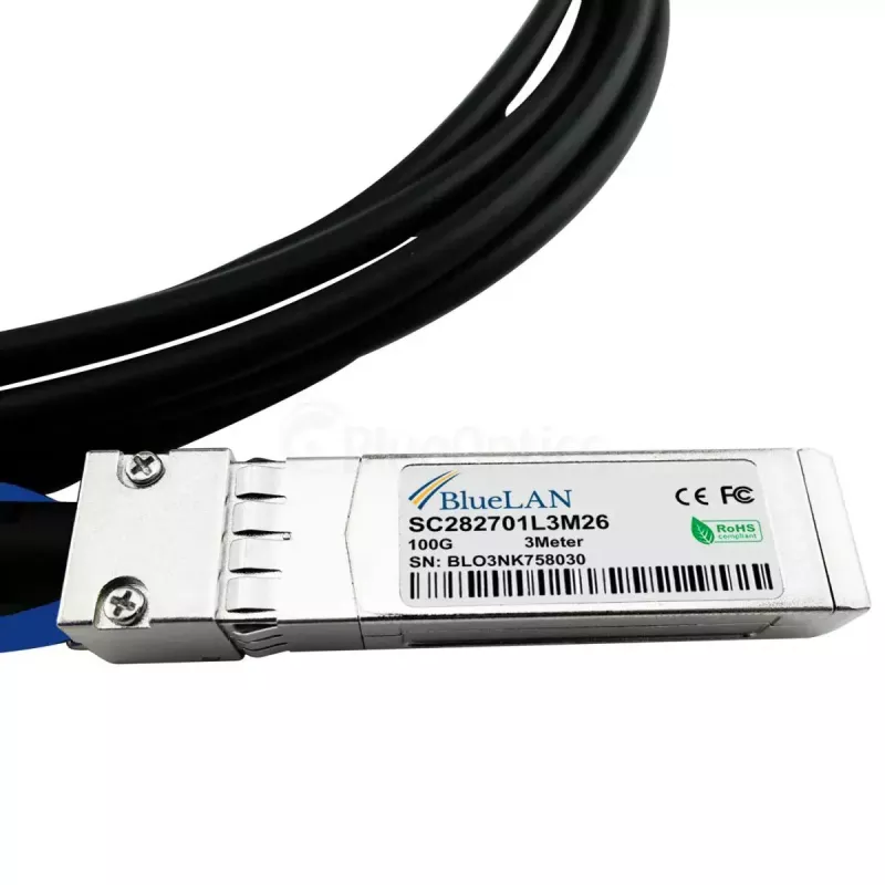 Cable de fibra óptica InfiniBand BlueOptics FMJDG 5 m QSFP28 4xSFP28 negro