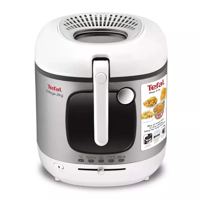 Tefal FR4800 Aparato individual independiente 2100 W Freidora acero inoxidable, blanco