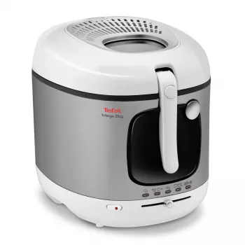 Tefal FR4800 Aparato individual independiente 2100 W Freidora acero inoxidable, blanco