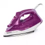 Plancha Tefal FV2836 Dry & Steam suela cerámica 2400 W morado, blanco