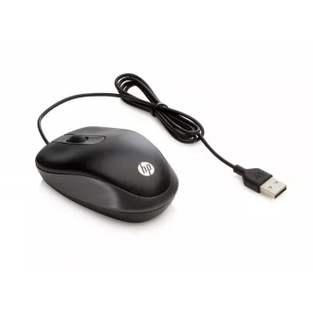Ratón HP USB Travel, ambidiestro, óptico, USB Type-A, 1000 DPI, negro