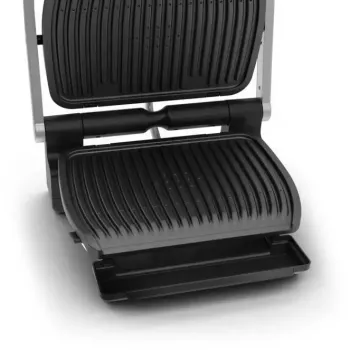 Parrilla de contacto Tefal GC707D 2000W negro acero inoxidable rectangular
