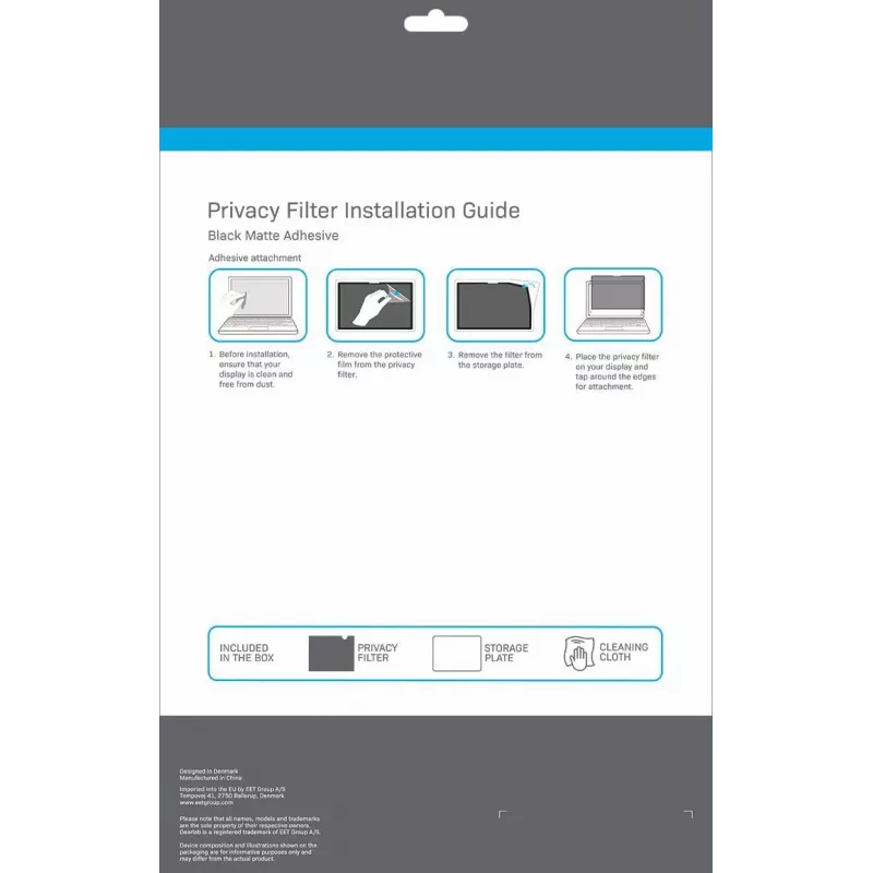 eSTUFF GLBW13305213 Filtro de privacidad para pantalla 34,3 cm (13,5 inch) Portátil Filtro de privacidad para pantalla sin marco