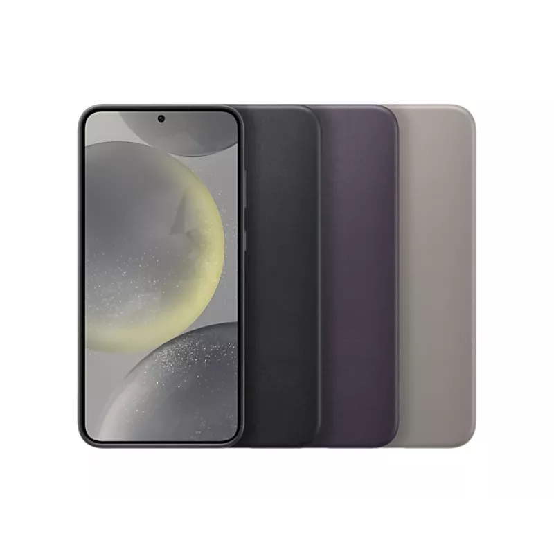 Funda de piel vegana Samsung Galaxy S24+ taupe monocromático