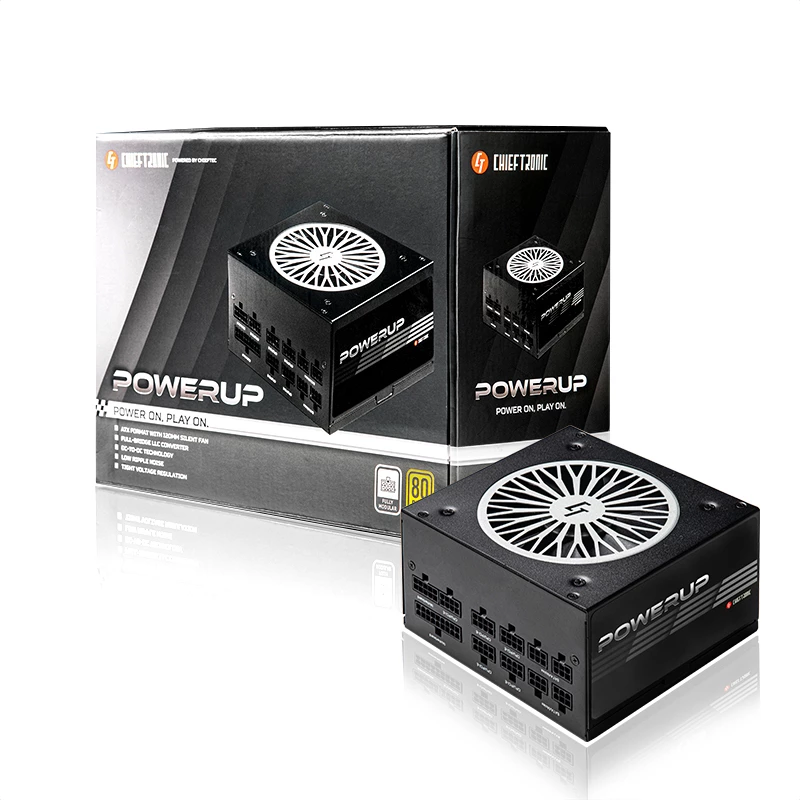 Chieftec PowerUp Chieftronic Fuente de alimentación 550 W 20+4-Pin ATX ATX Negro