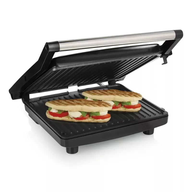Tristar GR-2858 Grill de contacto, 2000 W, metálico/acero inoxidable
