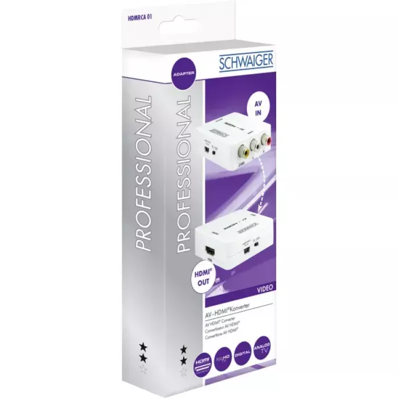 Convertidor de vídeo escalador Schwaiger HDMRCA01 513