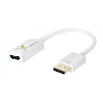 Techly IADAP DP-HDMIFP adaptador de cable de vídeo 0,2 m DisplayPort HDMI blanco