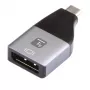 Techly IADAP USBC-DP4K adaptador gráfico USB 3840 x 2160 píxeles negro, plata