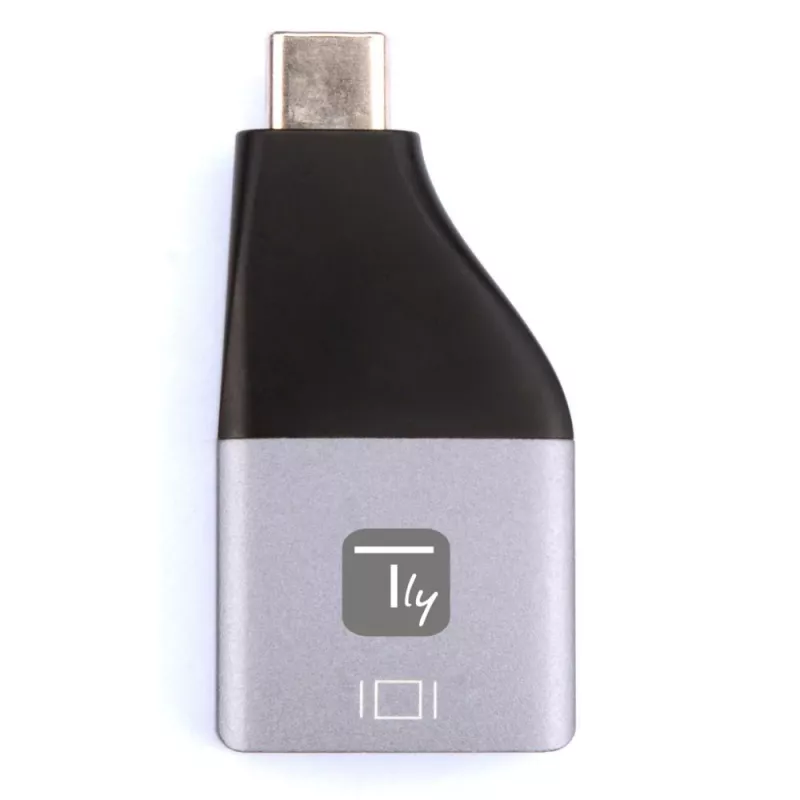 Techly IADAP USBC-DP4K adaptador gráfico USB 3840 x 2160 píxeles negro, plata