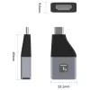 Techly IADAP USBC-HDMI4K adaptador gráfico USB 4096 x 2160 píxeles negro, plata