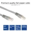 Cable de red U/UTP CAT6 ACT gris de 1 metro con conectores macho RJ45