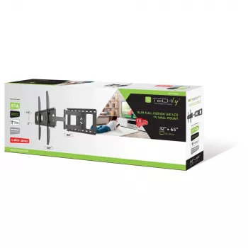Soporte de pared para TV Techly ICA-PLB 148L 165,1 cm (65 pulgadas) negro