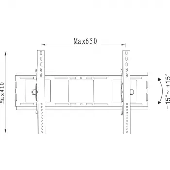 Soporte de pared para TV Techly ICA-PLB 231L 177,8 cm (70 pulgadas) negro