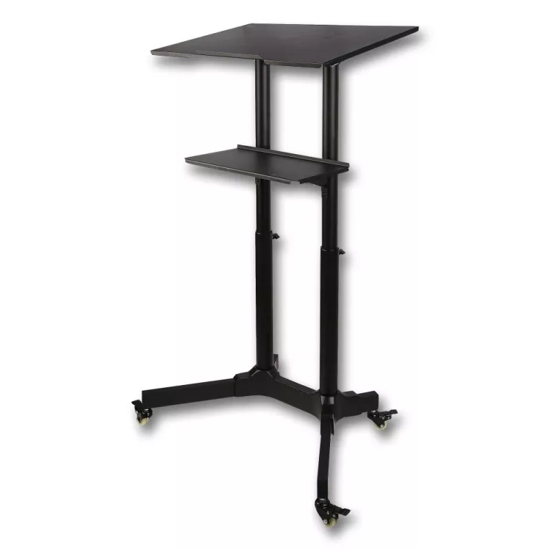 Techly ICA-TB TPM-1BK Carrito universal para portátil/proyector, 103-125 cm, negro
