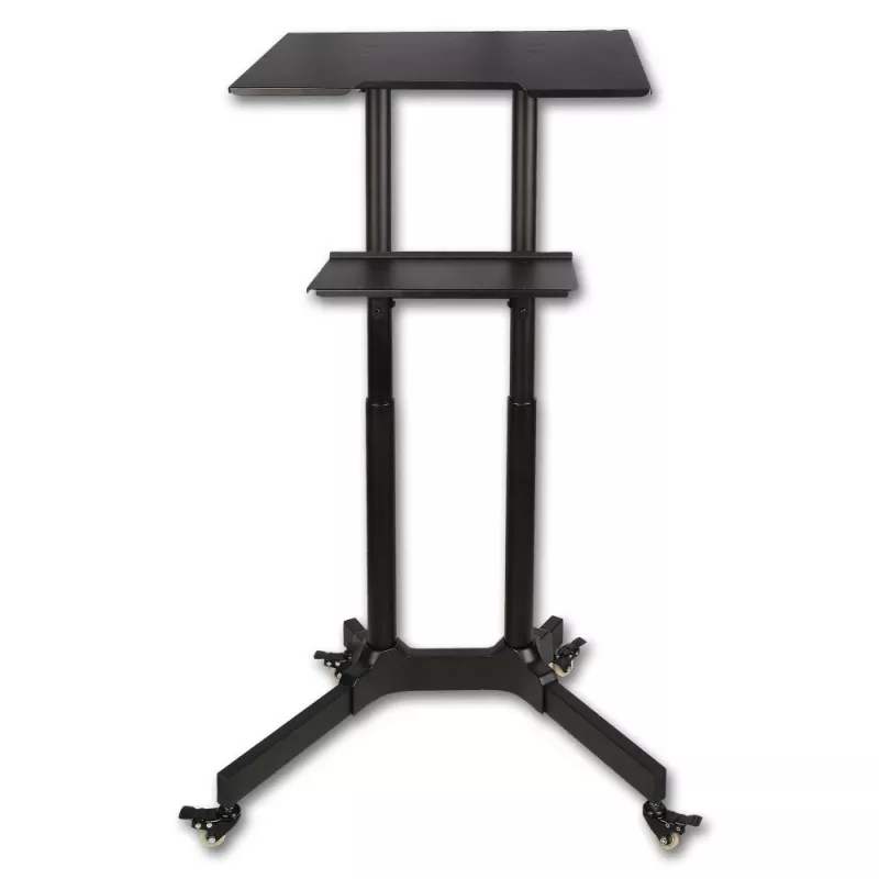 Techly ICA-TB TPM-1BK Carrito universal para portátil/proyector, 103-125 cm, negro