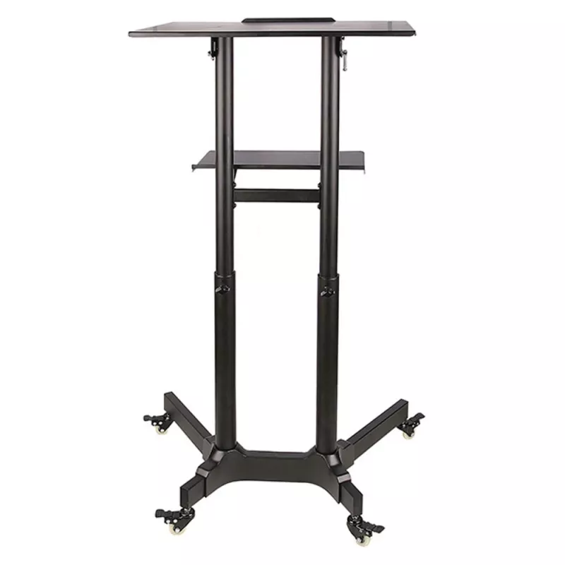 Techly ICA-TB TPM-1BK Carrito universal para portátil/proyector, 103-125 cm, negro