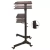 Techly ICA-TB TPM-1BK Carrito universal para portátil/proyector, 103-125 cm, negro