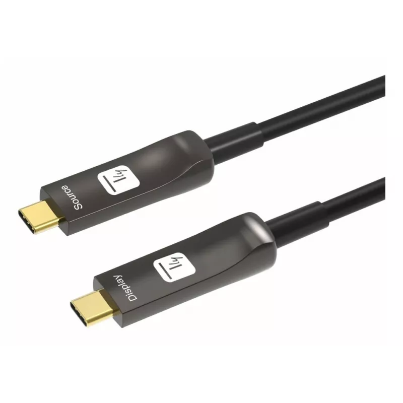 Techly ICOC-U3C-HY-020 Cable USB 20 m USB C Negro