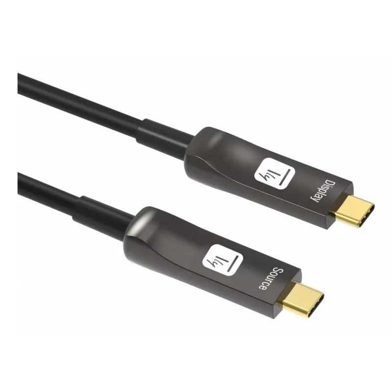 Techly ICOC-U3C-HY-020 Cable USB 20 m USB C Negro
