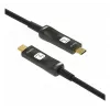 Techly ICOC-U3C-HY-020 Cable USB 20 m USB C Negro