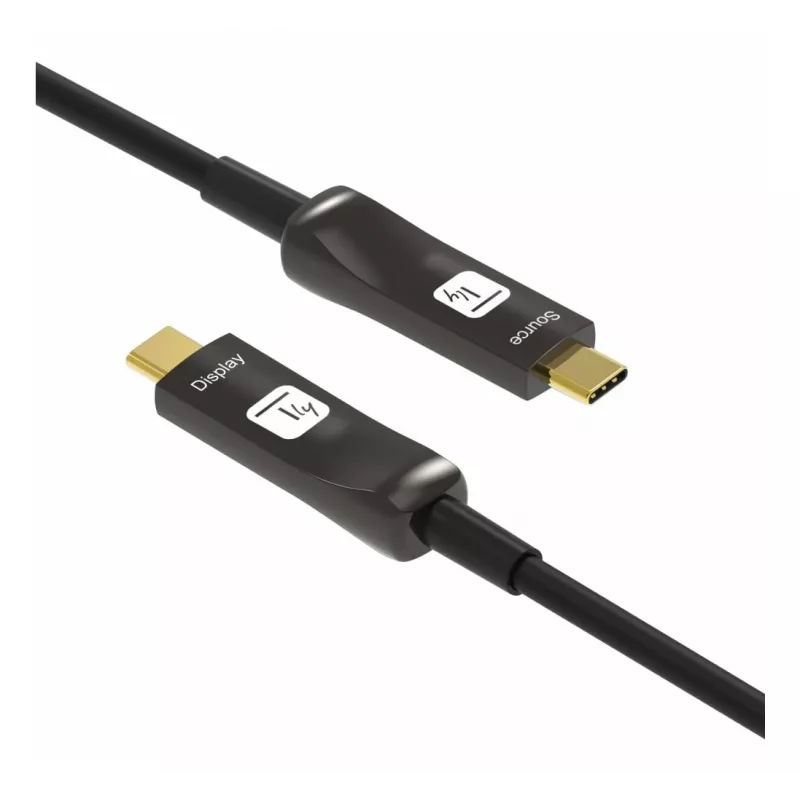 Techly ICOC-U3C-HY-020 Cable USB 20 m USB C Negro
