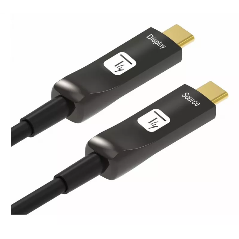 Techly ICOC-U3C-HY-020 Cable USB 20 m USB C Negro