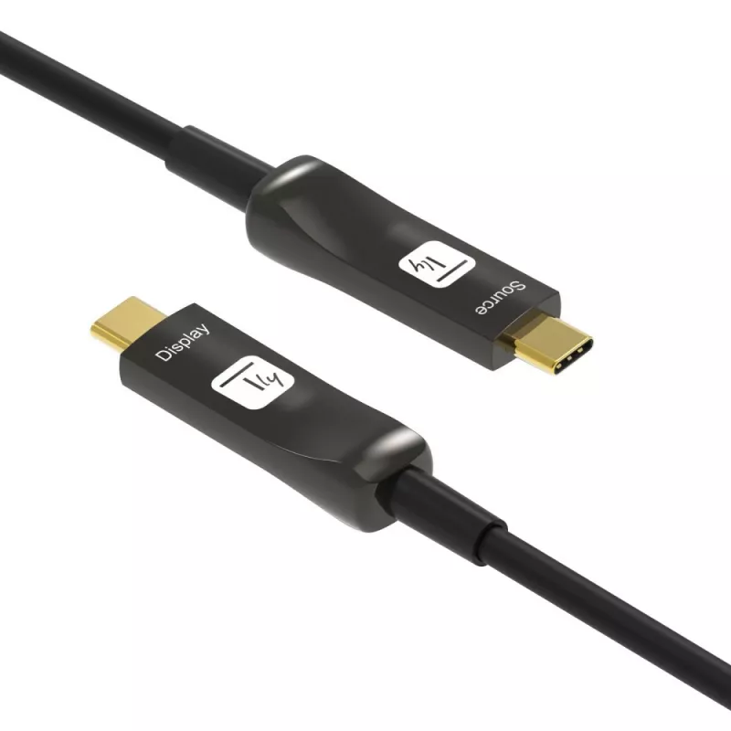 Techly ICOC-U3C-HY-030 Cable USB 30 m USB C Negro