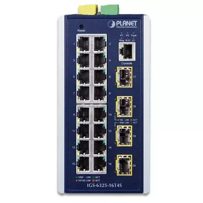 Switch Gigabit Ethernet L3 gestionado PLANET IGS-6325-16T4S 16 puertos