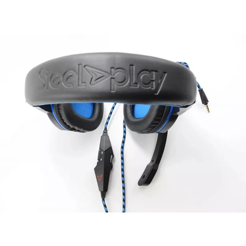Steelplay HP41 auriculares con cable diadema gaming negro, azul