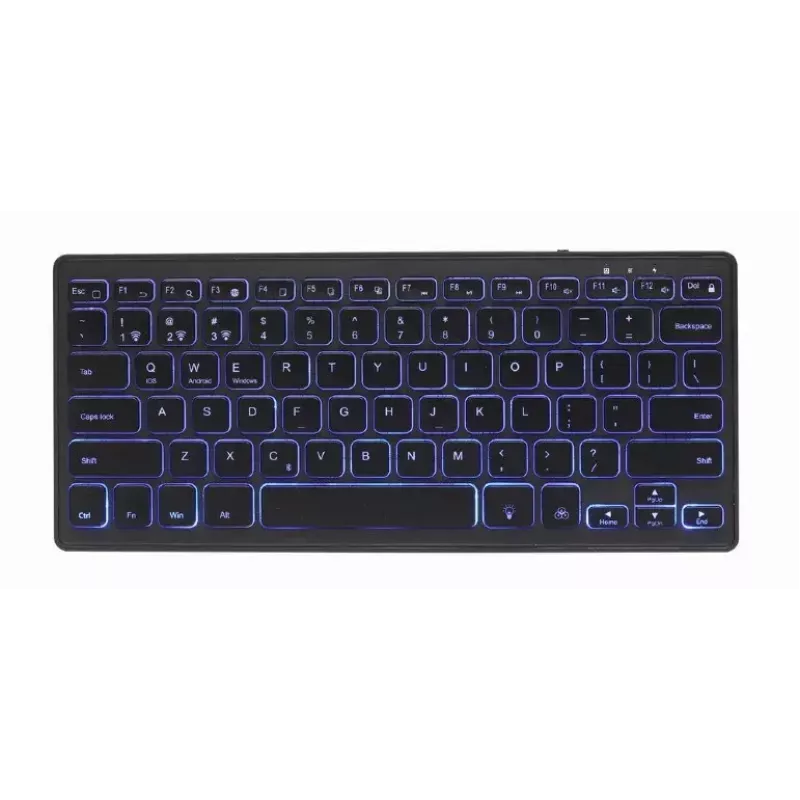 Teclado Gembird KB-BTRGB-01-DE universal Bluetooth QWERTZ alemán negro