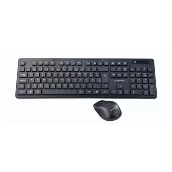 Gembird KBS-WCH-03-DE teclado ratón incluido universal RF Wireless QWERTZ alemán negro