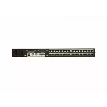 Switch KVM ATEN de 32 puertos Cat 5e/6, 1920 x 1200 píxeles, Ethernet LAN, Full HD, montaje en rack, 4,8 W, 1HE