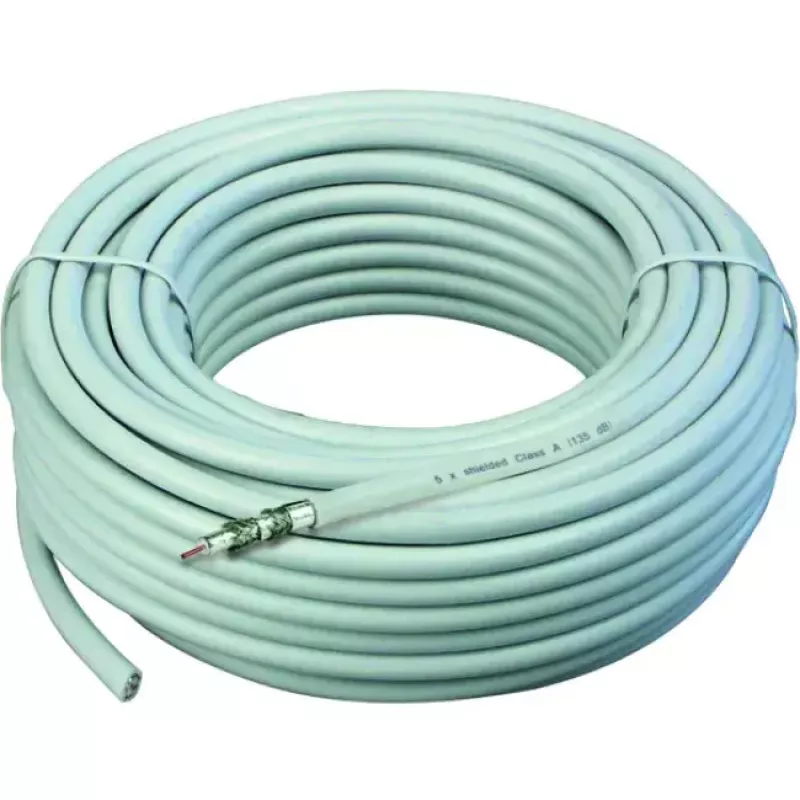 Cable coaxial Schwaiger KOX13525 052 75 Ω 25 m blanco