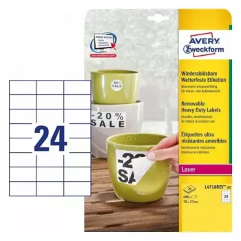 Etiquetas autoadhesivas AVERY L4718REV-20