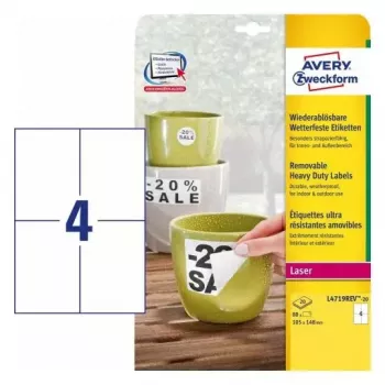 Etiqueta autoadhesiva para impresora Avery L4719REV-20