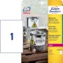 Etiqueta autoadhesiva Avery L4775-20 Rectángulo redondeado