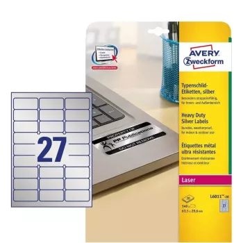 Etiquetas autoadhesivas Avery L6011-20, rectángulo redondeado