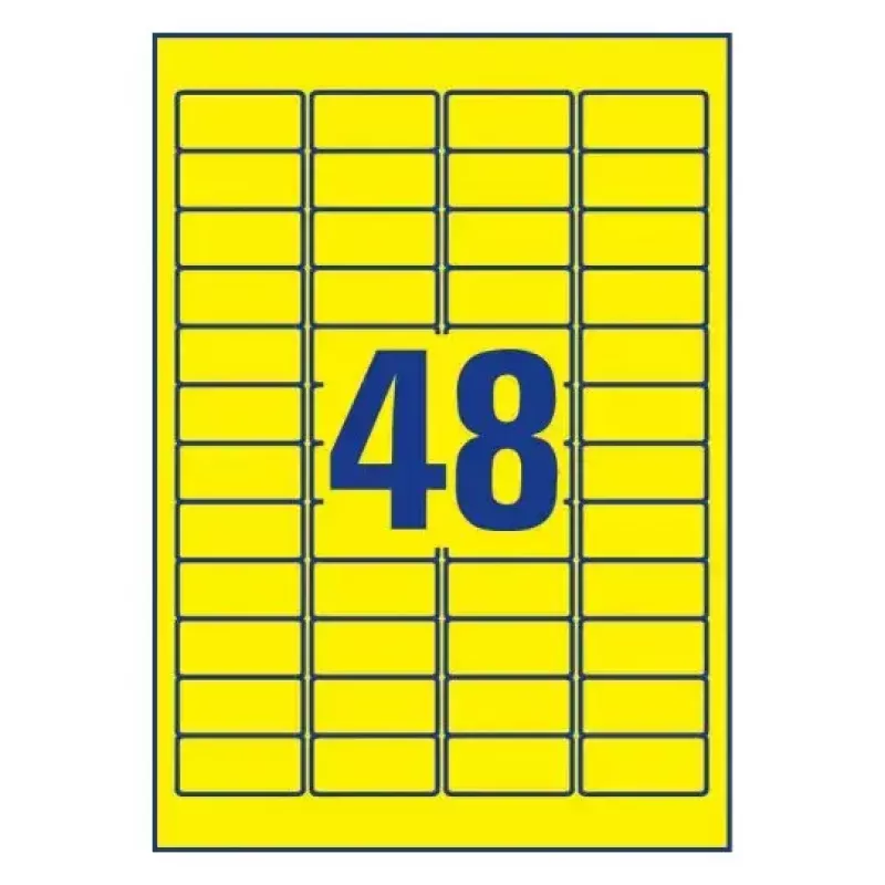 Etiqueta autoadhesiva rectangular Avery L6103-20