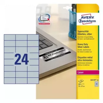 Etiqueta autoadhesiva para impresora Avery L6133-20
