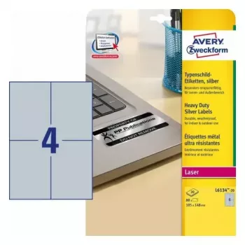 Etiqueta autoadhesiva para impresora Avery L6134-20