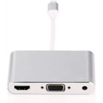 Hub de interfaces Microconnect LIGHT-HUB4 Lightning 480 Mbit/s plateado