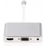 Hub de interfaces Microconnect LIGHT-HUB4 Lightning 480 Mbit/s plateado