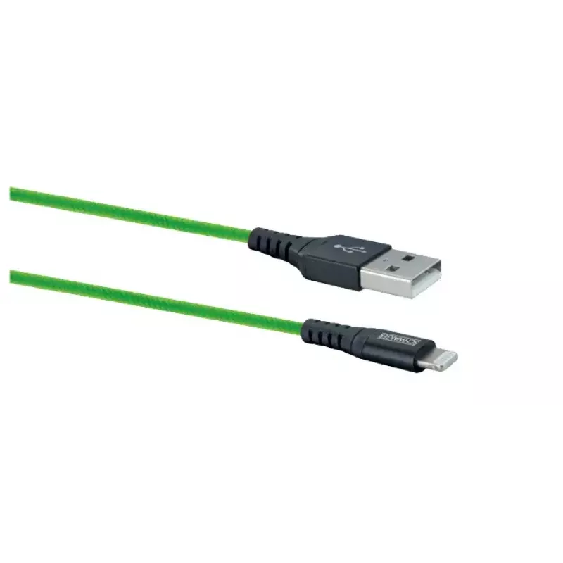 Cable para móvil Schwaiger LPRO420 501 verde 1,2 m USB A Lightning