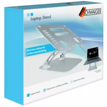Soporte para portátil Schwaiger LPS1720 513 plateado aluminio 50,8 cm
