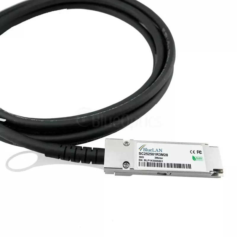 Cable InfiniBand/fibra óptica BlueOptics MC2207130-002 2 m QSFP macho/macho