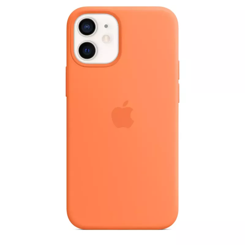 Funda Apple iPhone 12 mini Silicon Case con MagSafe Kumquat